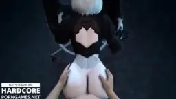 Anime teen taken anal from behind in the meadow